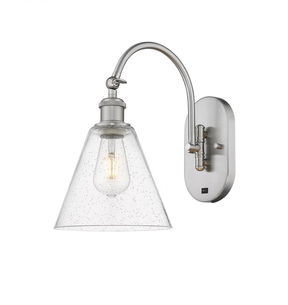 Berkshire - 1 Light - 8 inch - Brushed Satin Nickel - Adjustable Swing Arm
