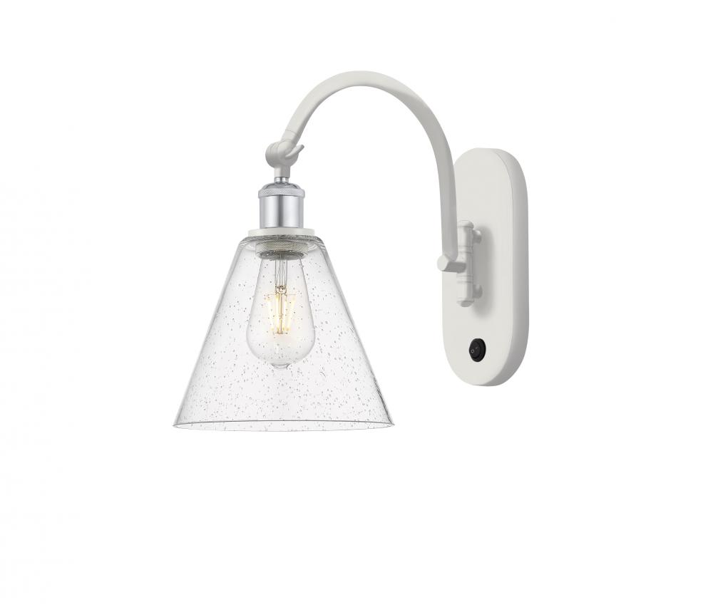 Berkshire - 1 Light - 8 inch - White Polished Chrome - Adjustable Swing Arm