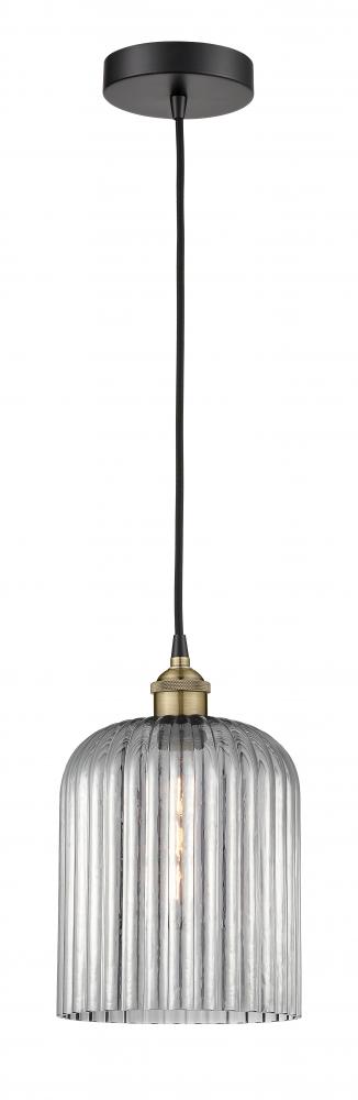 Bridal Veil - 1 Light - 5 inch - Black Antique Brass - Cord hung - Mini Pendant