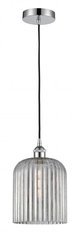 Bridal Veil - 1 Light - 5 inch - Polished Chrome - Cord hung - Mini Pendant