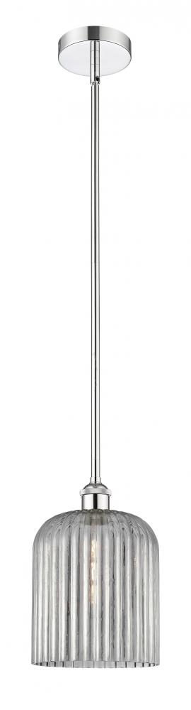 Bridal Veil - 1 Light - 5 inch - Polished Chrome - Cord hung - Mini Pendant