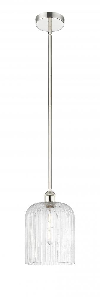 Bridal Veil - 1 Light - 5 inch - Polished Nickel - Cord hung - Mini Pendant