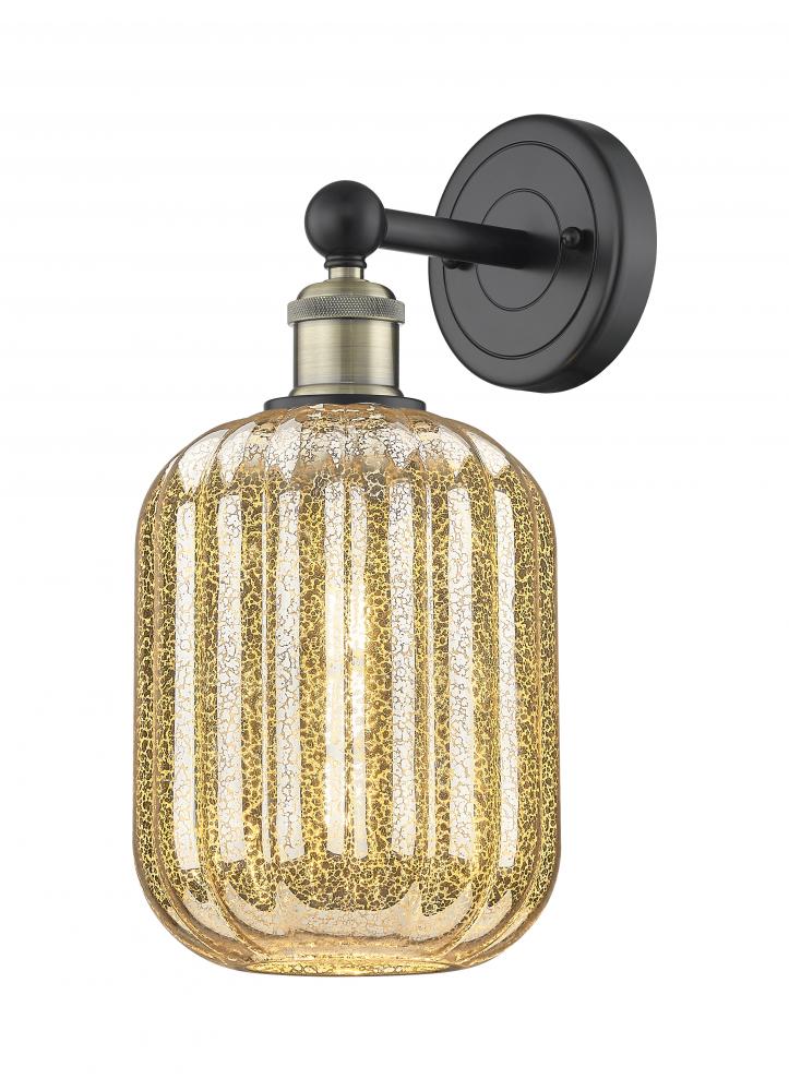 Preston Cylinder - 1 Light - 7 inch - Black Antique Brass - Sconce