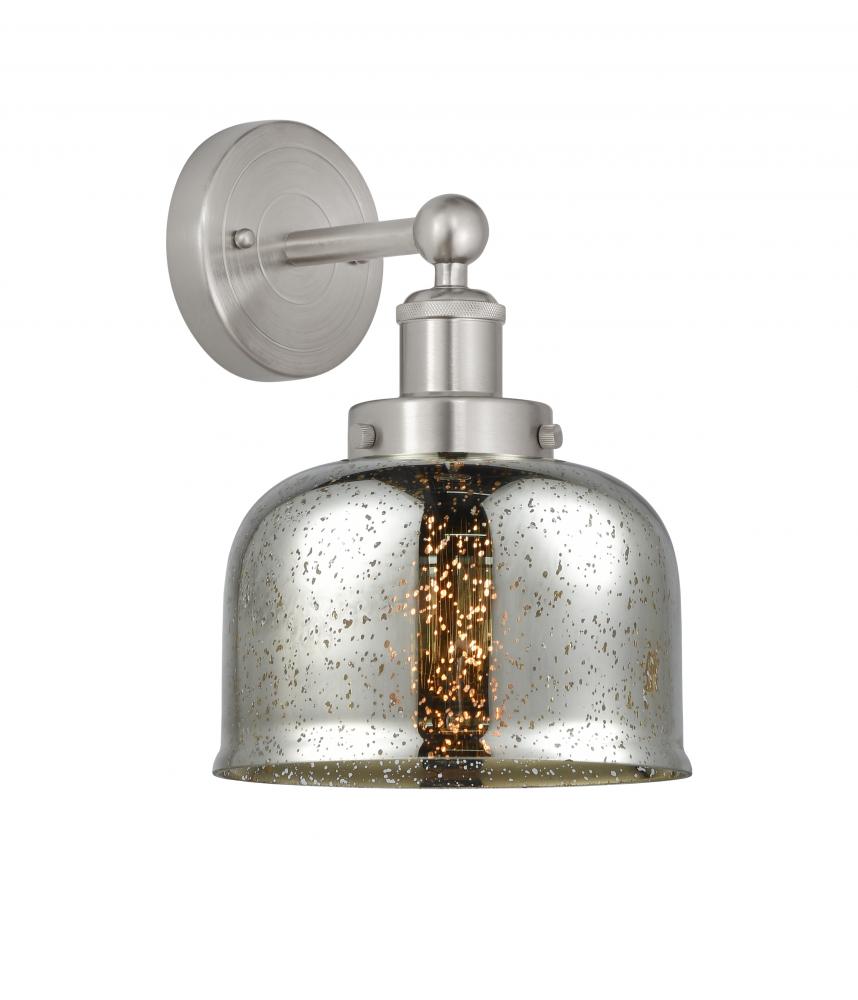 Bell - 1 Light - 8 inch - Brushed Satin Nickel - Sconce