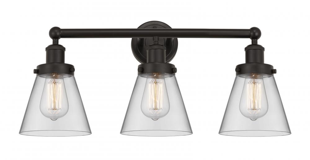 Cone - 3 Light - 24 inch - Oil Rubbed Bronze - Bath Vanity Light