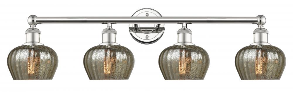 Fenton - 4 Light - 34 inch - Polished Nickel - Bath Vanity Light