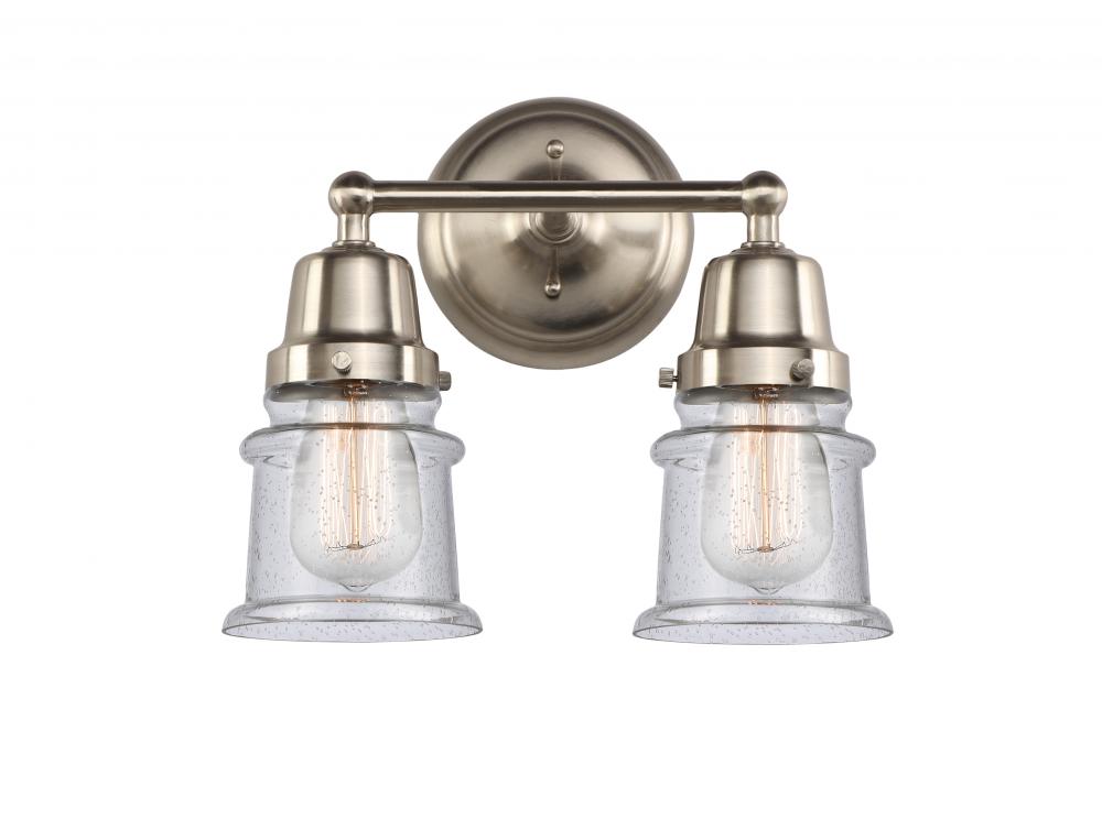Canton - 2 Light - 13 inch - Brushed Satin Nickel - Bath Vanity Light