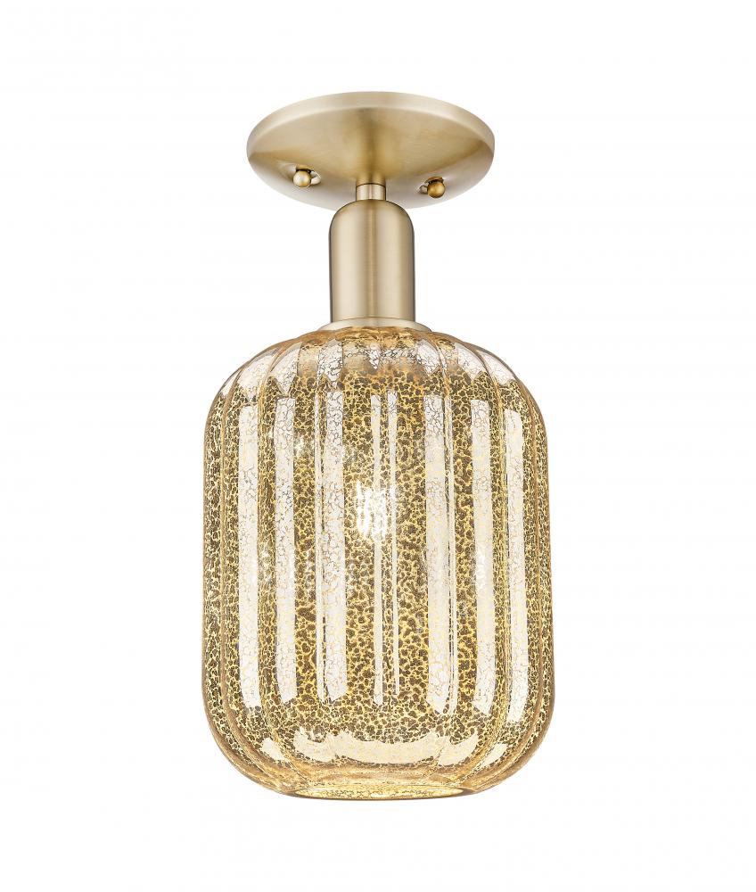 Preston - 1 Light - 6 inch - Champagne Bronze - Semi-Flush Mount