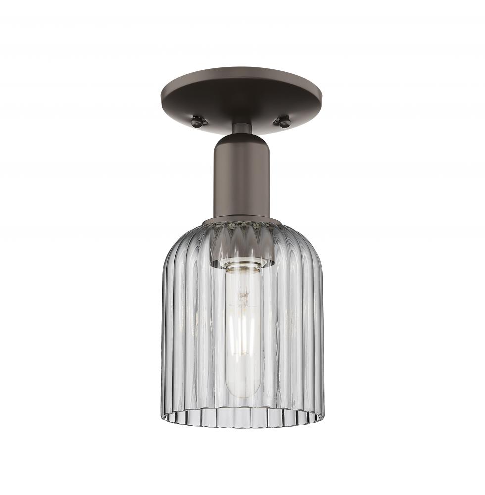 Bridal Veil - 1 Light - 6 inch - Oil Rubbed Bronze - Semi-Flush Mount