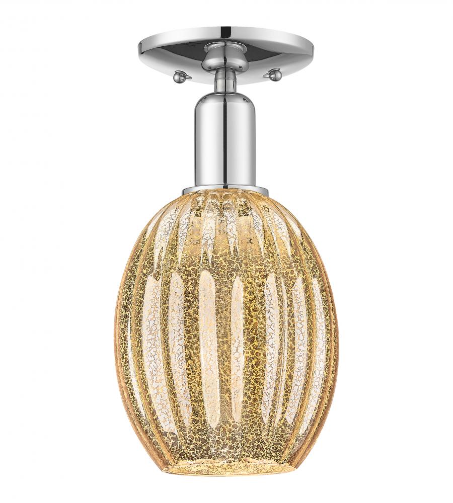 Preston - 1 Light - 6 inch - Polished Chrome - Semi-Flush Mount