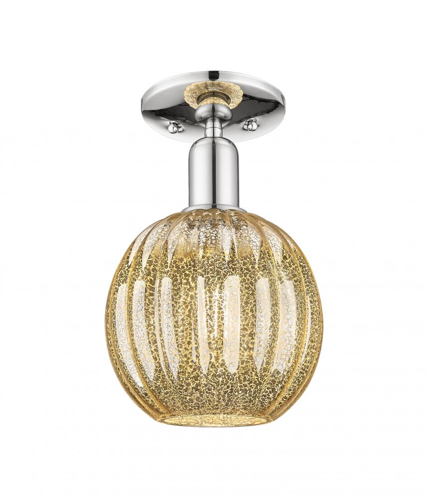 Preston - 1 Light - 6 inch - Polished Nickel - Semi-Flush Mount