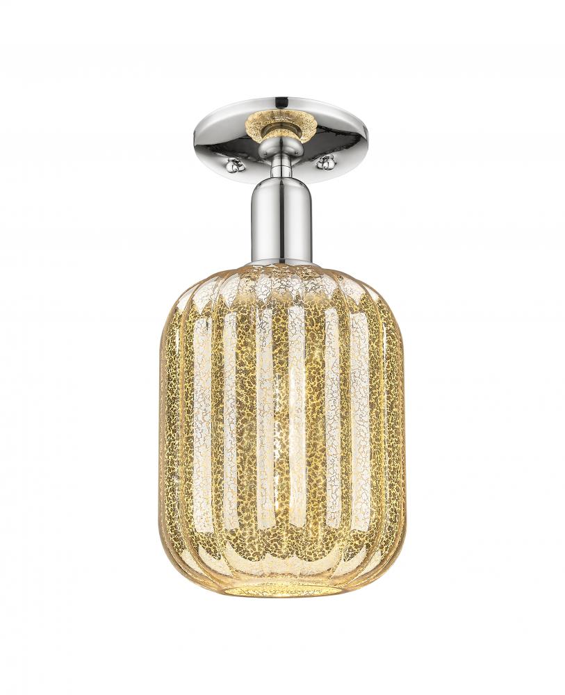 Preston - 1 Light - 6 inch - Polished Nickel - Semi-Flush Mount