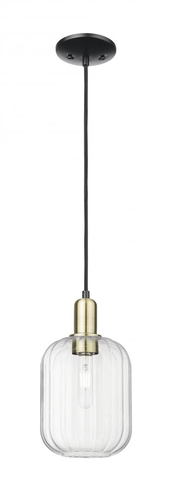Preston - 1 Light - 6 inch - Black Antique Brass - Cord hung - Mini Pendant