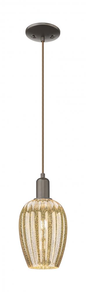 Preston - 1 Light - 6 inch - Oil Rubbed Bronze - Cord hung - Mini Pendant