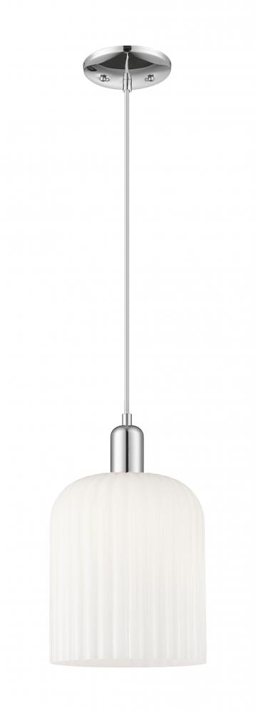 Bridal Veil - 1 Light - 8 inch - Polished Chrome - Cord hung - Mini Pendant