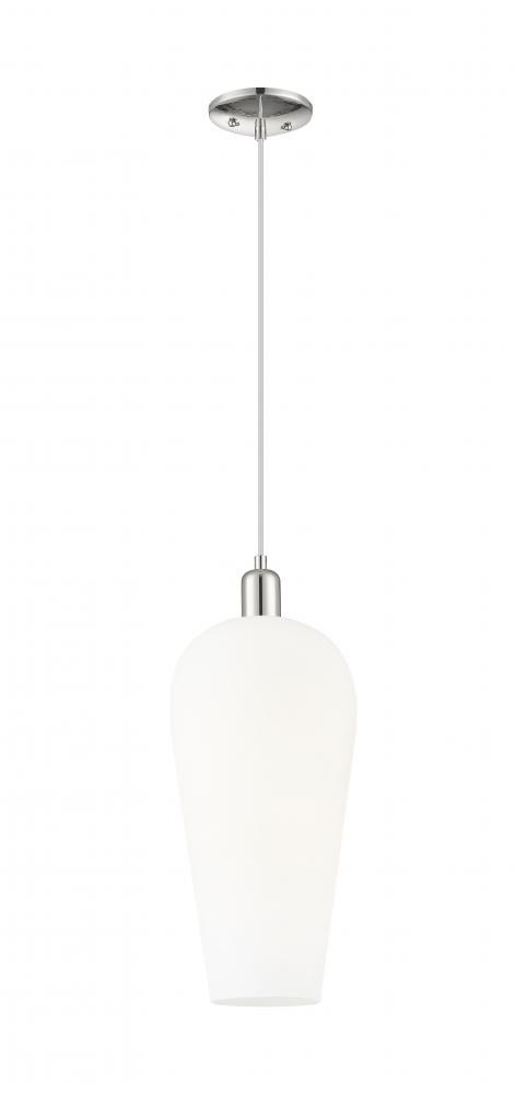 Chelsea - 1 Light - 6 inch - Polished Nickel - Cord hung - Mini Pendant