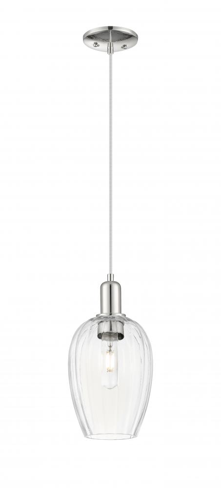 Preston - 1 Light - 6 inch - Polished Nickel - Cord hung - Mini Pendant