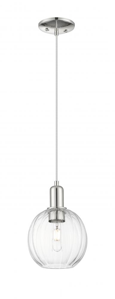 Preston - 1 Light - 6 inch - Polished Nickel - Cord hung - Mini Pendant