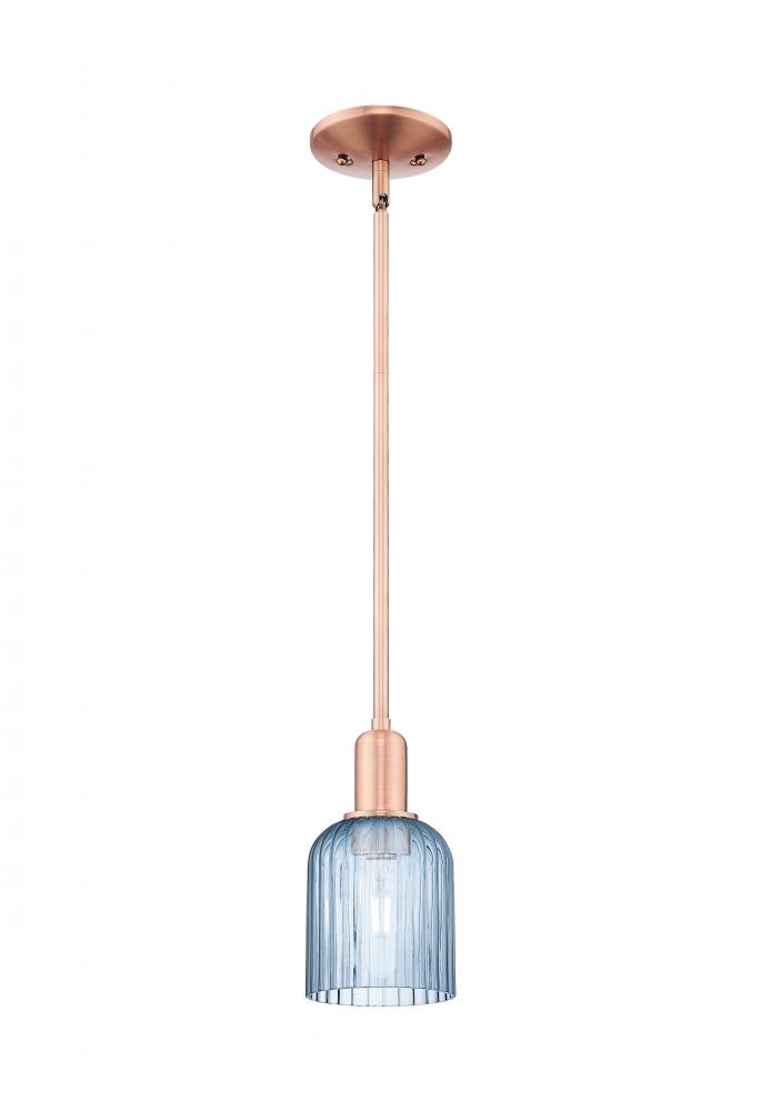 Bridal Veil - 1 Light - 6 inch - Antique Copper - Mini Pendant
