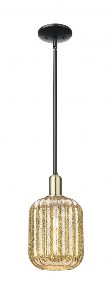 Preston - 1 Light - 6 inch - Black Antique Brass - Mini Pendant
