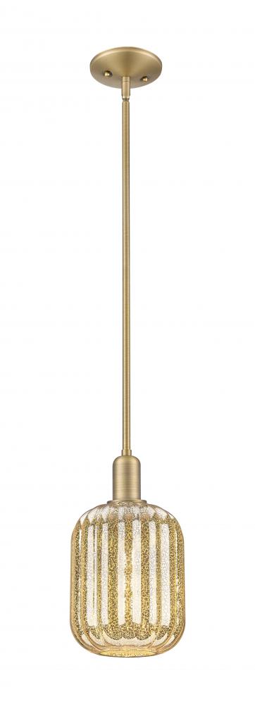 Preston - 1 Light - 6 inch - Brushed Brass - Mini Pendant