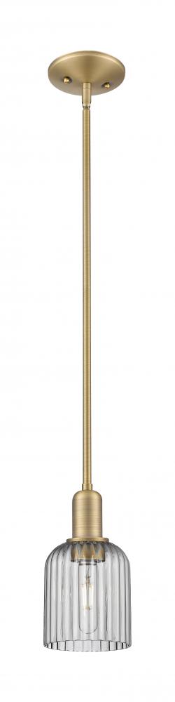 Bridal Veil - 1 Light - 6 inch - Brushed Brass - Mini Pendant
