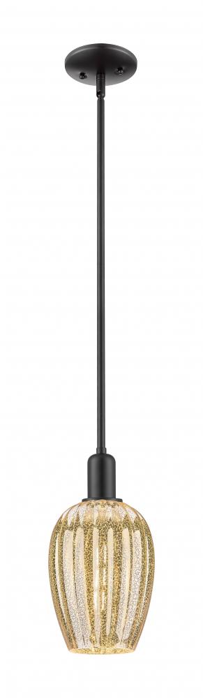 Preston - 1 Light - 6 inch - Matte Black - Mini Pendant