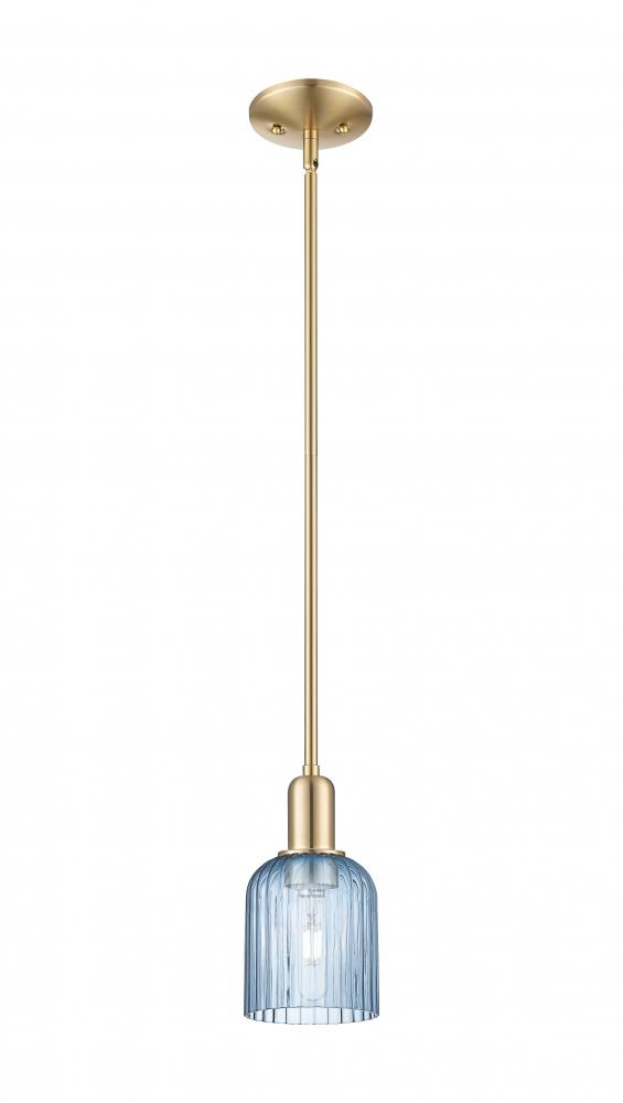 Bridal Veil - 1 Light - 6 inch - Champagne Bronze - Mini Pendant