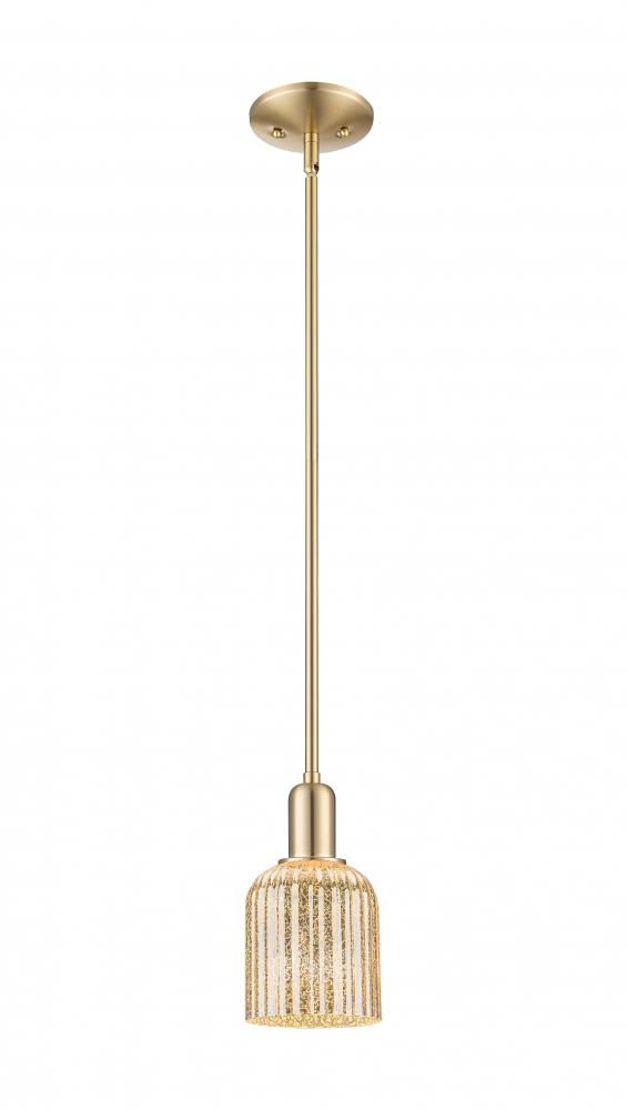 Bridal Veil - 1 Light - 6 inch - Champagne Bronze - Mini Pendant