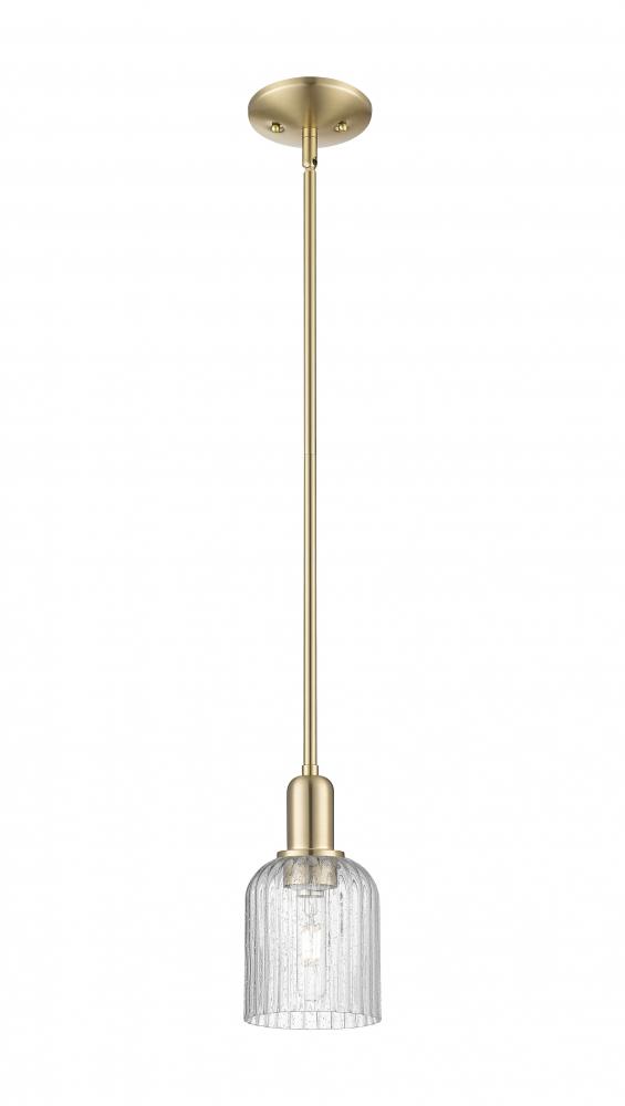 Bridal Veil - 1 Light - 6 inch - Champagne Bronze - Mini Pendant