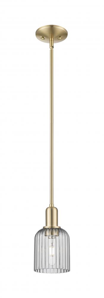 Bridal Veil - 1 Light - 6 inch - Champagne Bronze - Mini Pendant