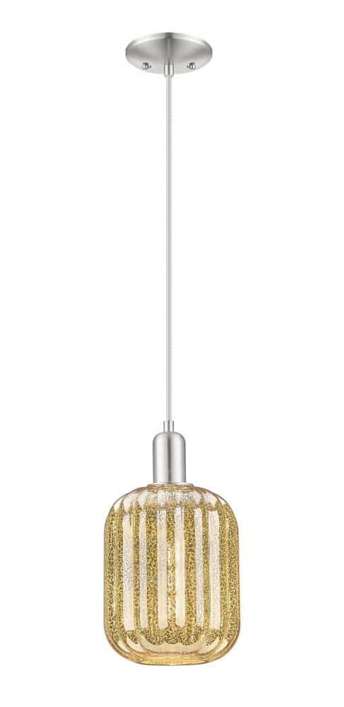 Preston - 1 Light - 6 inch - Brushed Satin Nickel - Mini Pendant