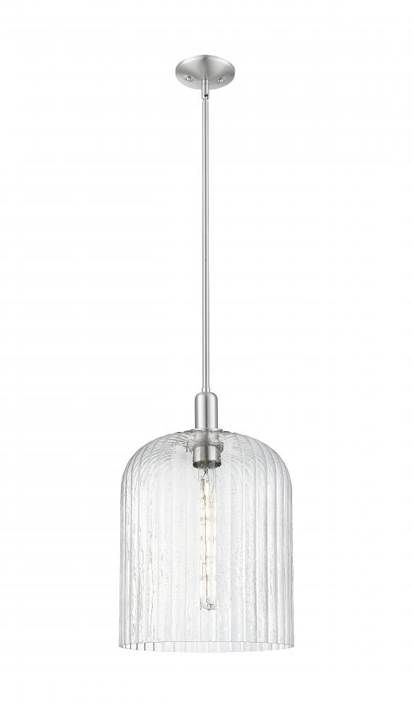 Bridal Veil - 1 Light - 12 inch - Brushed Satin Nickel - Mini Pendant