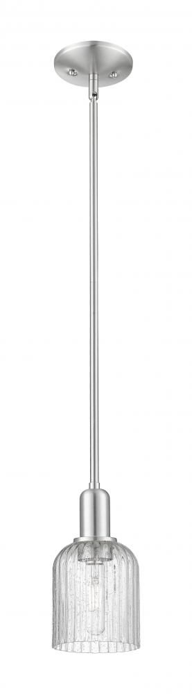 Bridal Veil - 1 Light - 6 inch - Brushed Satin Nickel - Mini Pendant