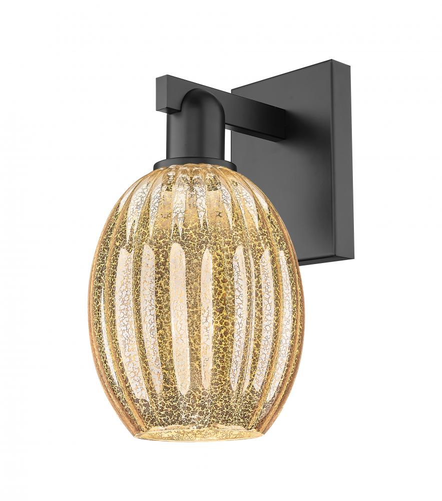 Preston - 1 Light - 6 inch - Matte Black - Sconce