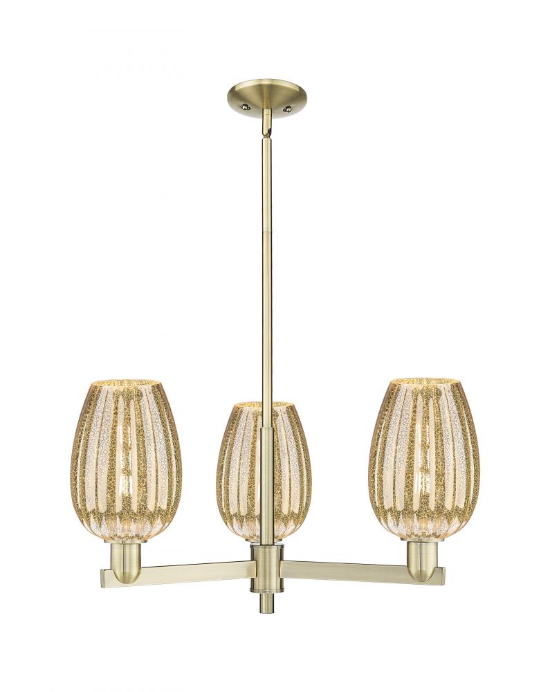 Preston - 3 Light - 18 inch - Antique Brass - Flush Mount