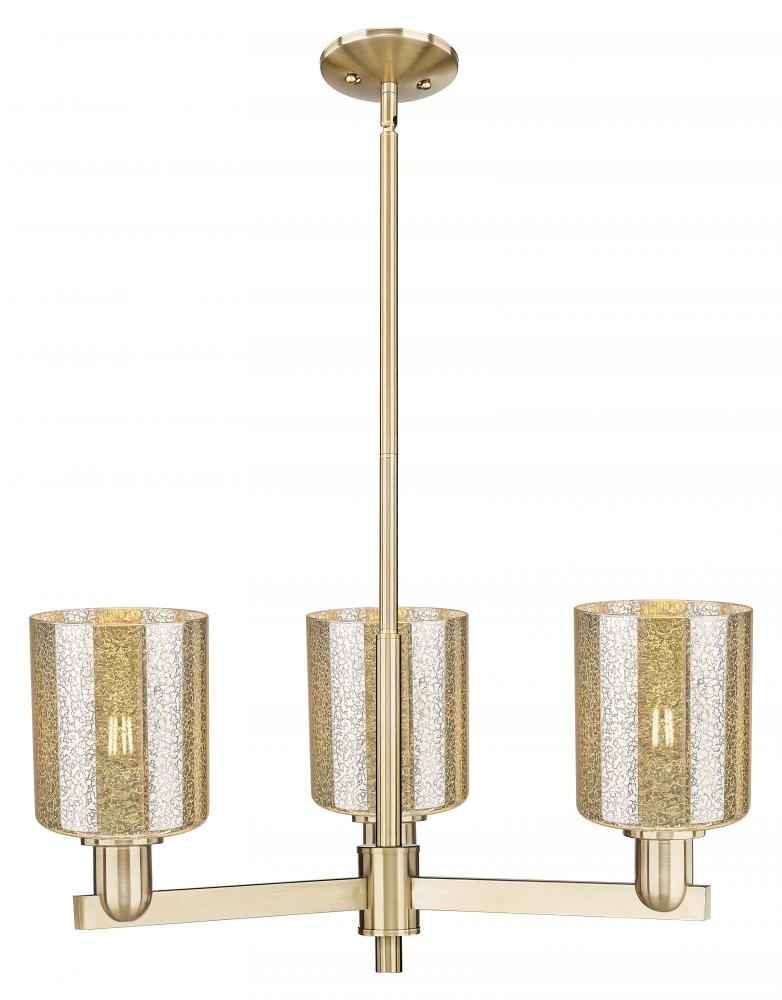 Cobbleskill - 3 Light - 27 inch - Champagne Bronze - Stem hung - Flush Mount