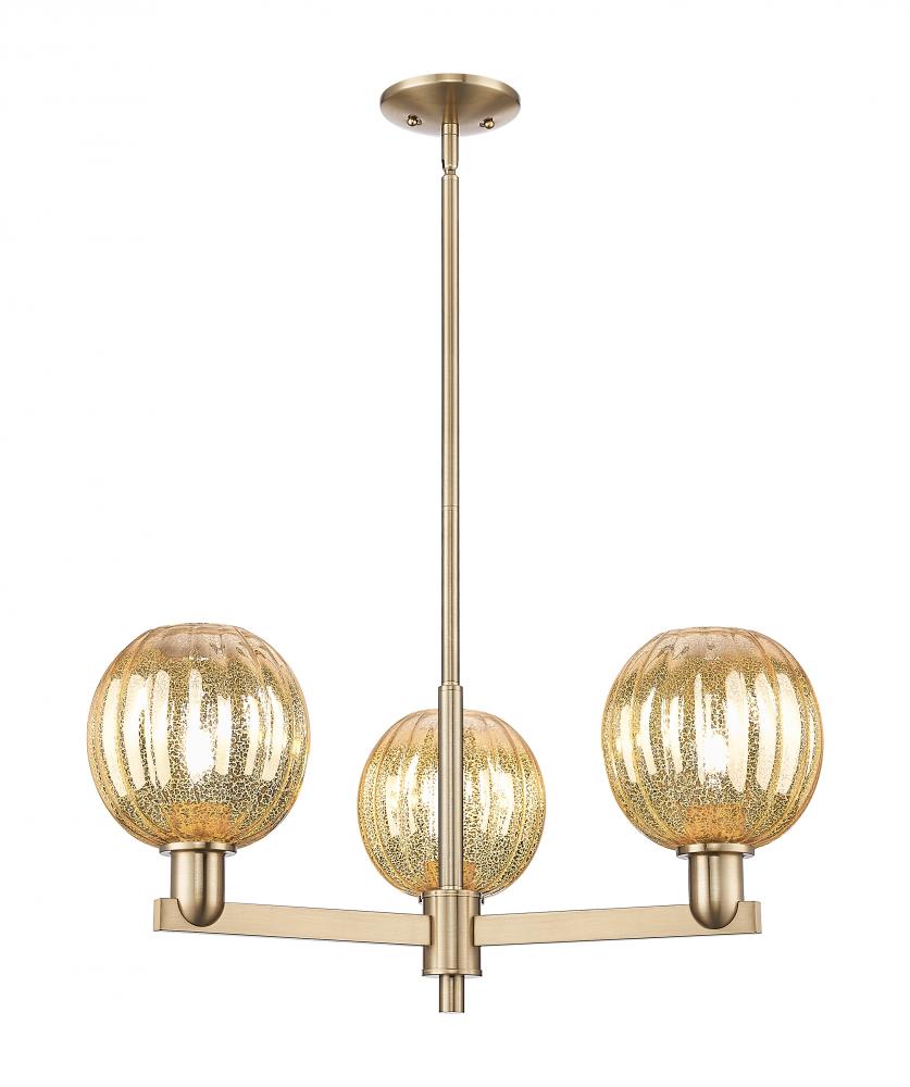 Preston - 3 Light - 18 inch - Satin Nickel - Flush Mount