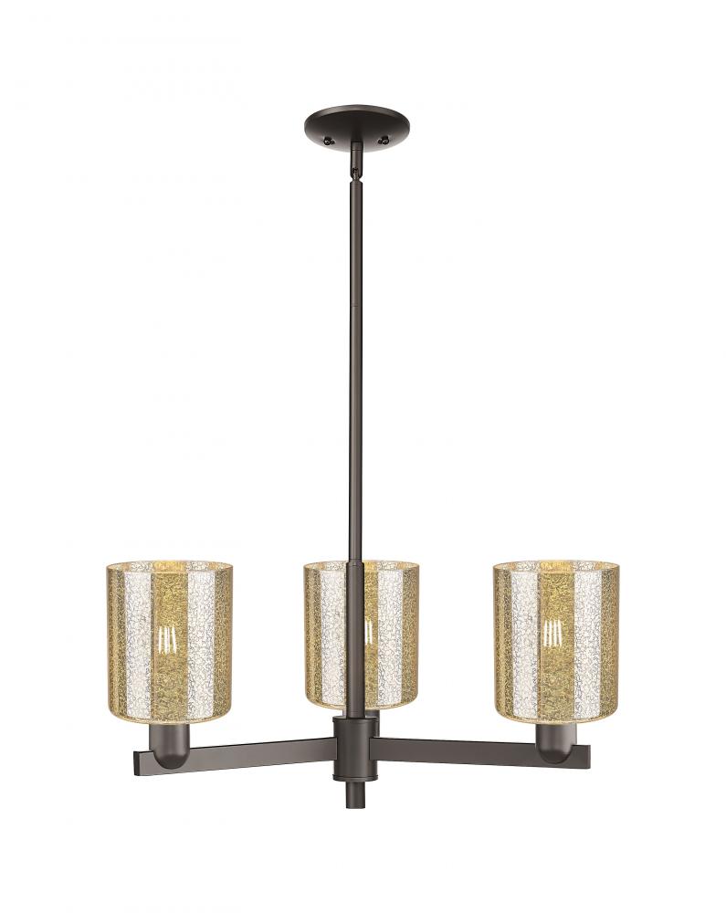 Cobbleskill - 3 Light - 27 inch - Oil Rubbed Bronze - Stem hung - Flush Mount