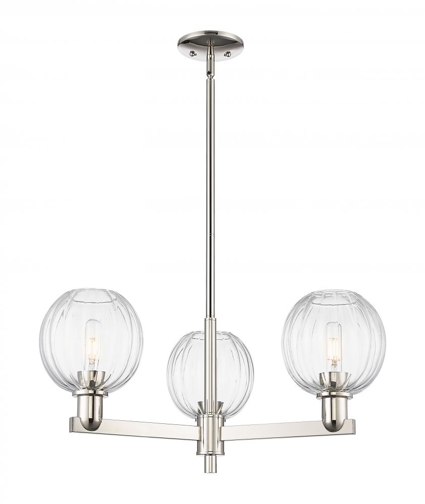 Preston - 3 Light - 18 inch - Polished Nickel - Flush Mount