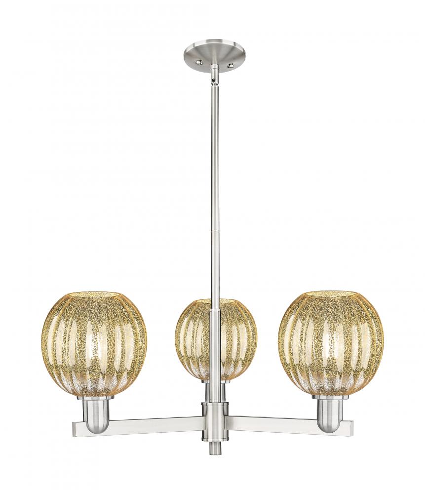 Preston - 3 Light - 18 inch - Satin Nickel - Flush Mount