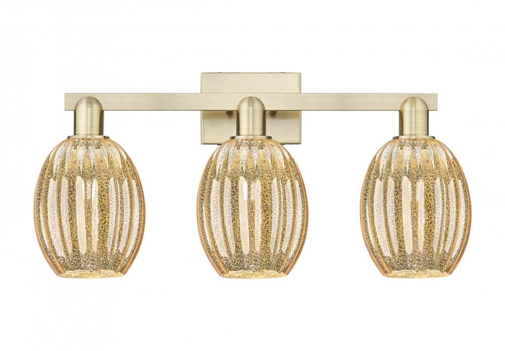 Preston - 3 Light - 26 inch - Antique Brass - Bath Vanity Light