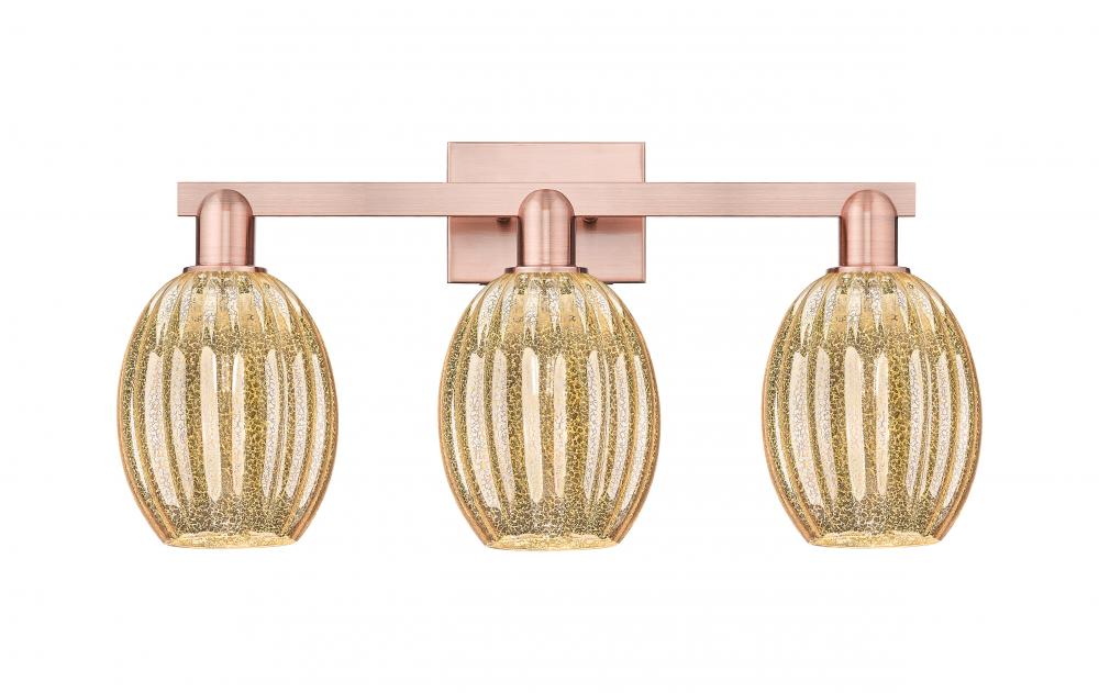 Preston - 3 Light - 26 inch - Antique Copper - Bath Vanity Light
