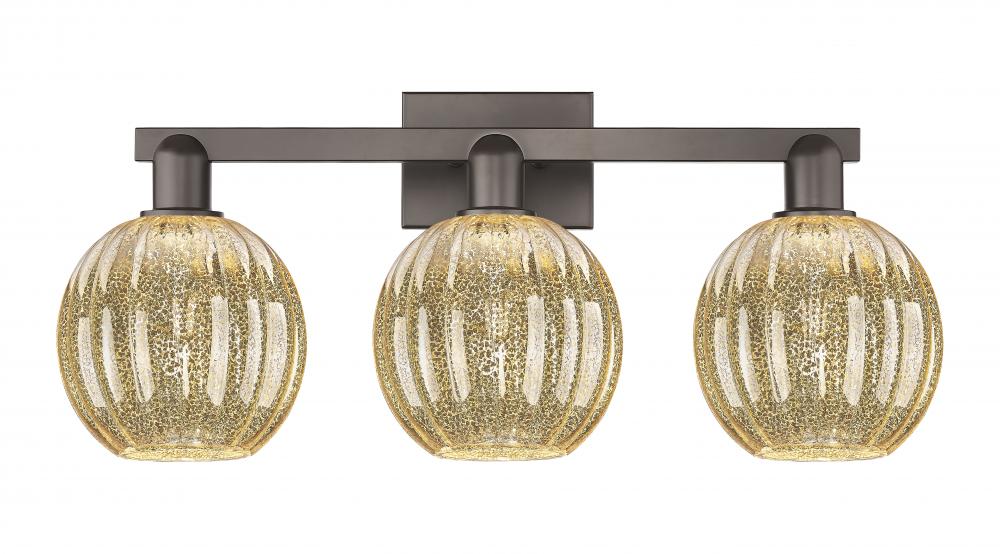 Preston - 3 Light - 26 inch - Oil Rubbed Bronze - Bath Vanity Light