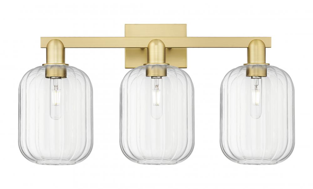 Preston - 3 Light - 26 inch - Satin Gold - Bath Vanity Light