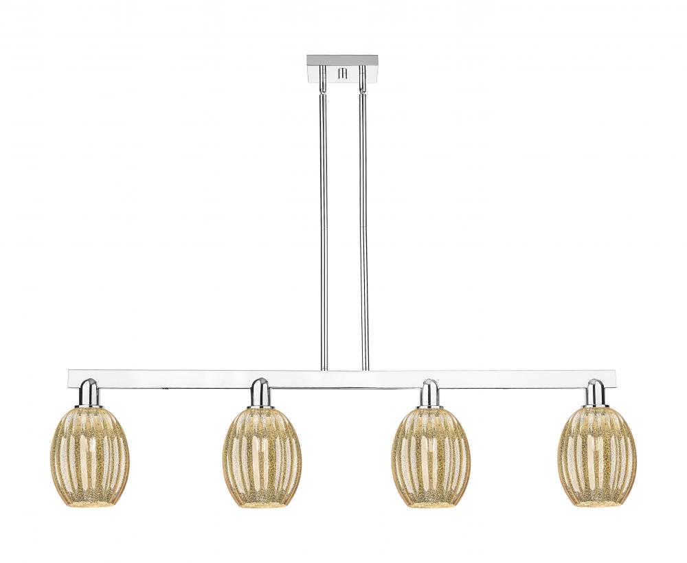 Preston Bulb - 4 Light - 48 inch - Polished Chrome - Cord hung - Island Light