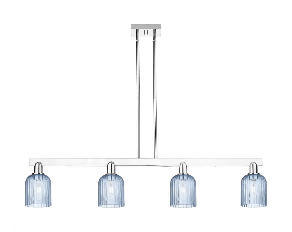 Bridal Veil - 4 Light - 48 inch - Polished Chrome - Cord hung - Island Light