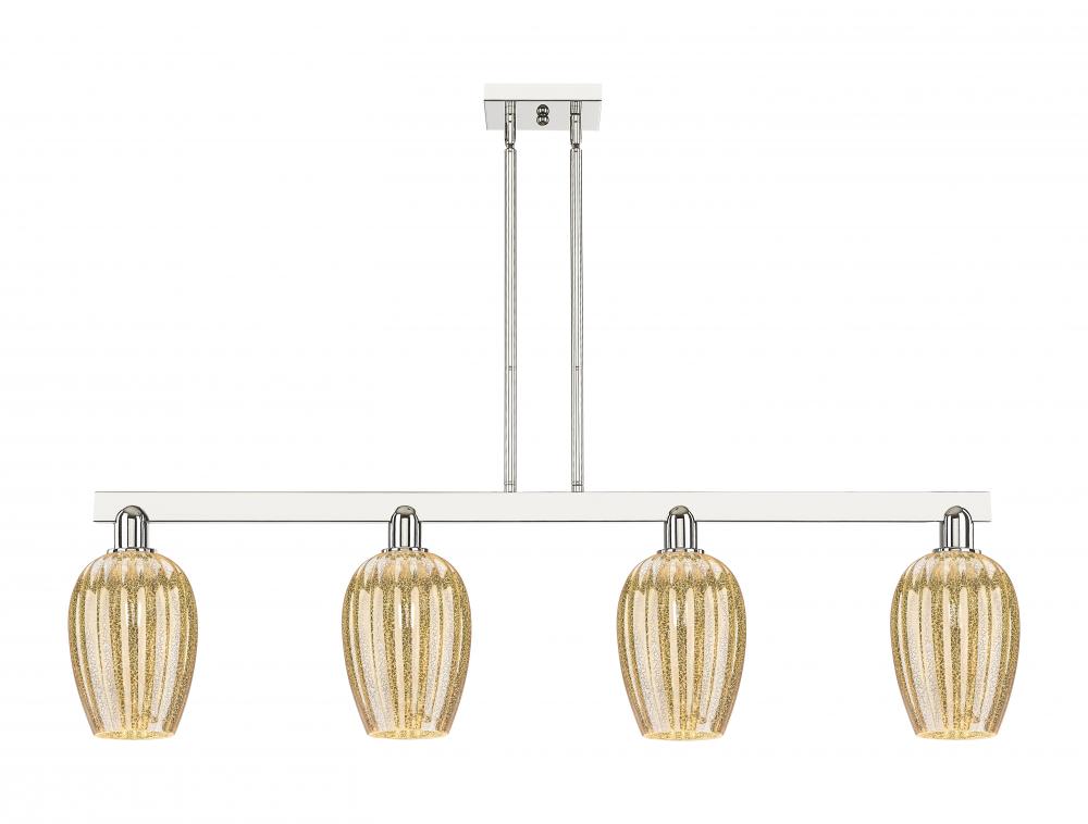 Preston - 4 Light - 48 inch - Polished Nickel - Cord hung - Island Light