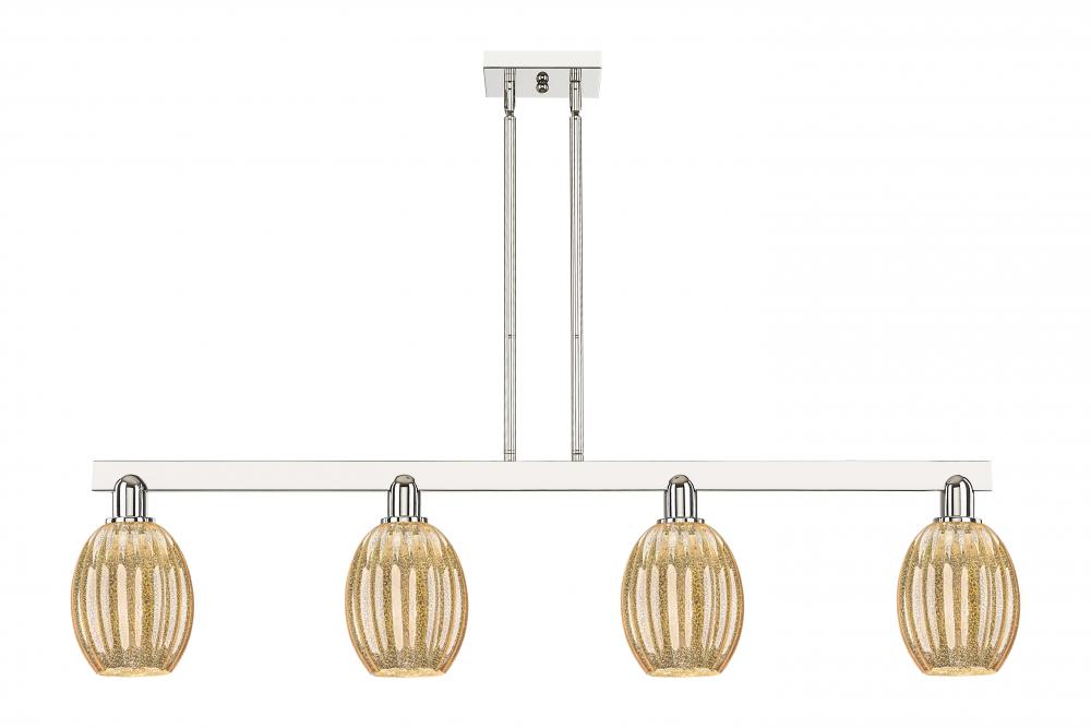 Preston Bulb - 4 Light - 48 inch - Polished Nickel - Cord hung - Island Light