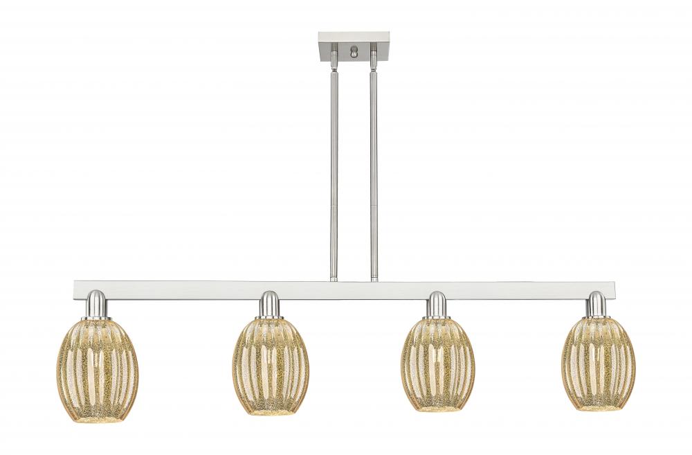 Preston Bulb - 4 Light - 48 inch - Brushed Satin Nickel - Cord hung - Island Light